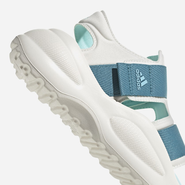 Sandały dziecięce dla dziewczynki sportowe adidas Mehana Sandal Kids ID7912 32 Biały/Turkusowy (4066765029584) - obraz 4