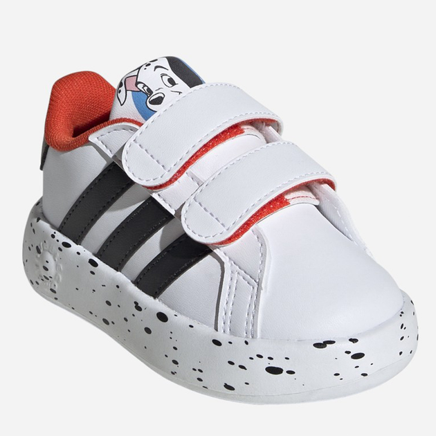 Дитячі кеди для дівчинки adidas Grand Court 2.0 101 CF I ID8013 25 Білий/Чорний (4066765023834) - зображення 2