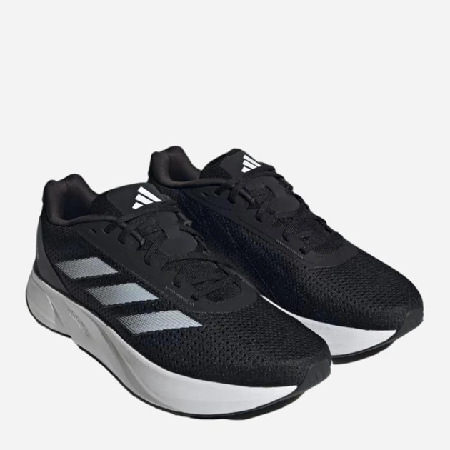 Чоловічі кросівки для бігу Adidas Duramo SL M ID9849 44.5 Чорні/Білі (4066756064051) - зображення 2