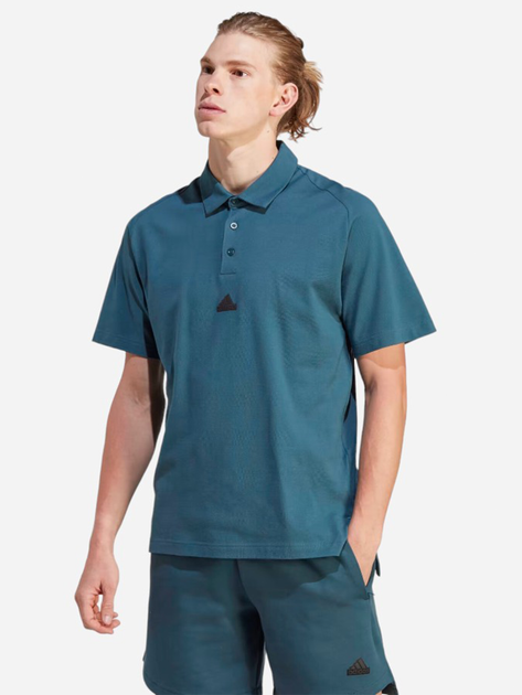 Чоловіче поло Adidas M Z.N.E.PR POLO IJ6134 S Бірюзове (4066763389727) - зображення 1