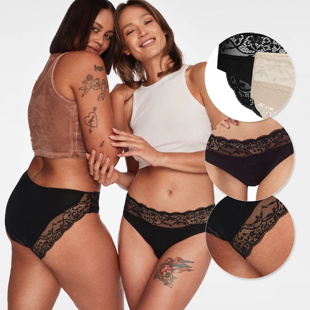 Набір трусиків сліпів жіночих Esotiq 39009-K003 XL 2 шт Чорний (5901656972596) - зображення 3