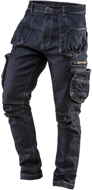 Spodnie robocze NEO Tools Denim 81-229 5 kieszeni L Granatowe (5907558439526) - obraz 1