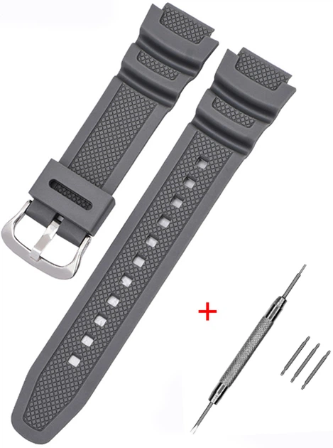 Ремінець для Casio G-Shock AE-1000/1200 Gray SI - Фото 1 Ремінець для Casio G-Shock AE-1000/1200 Gray SI - зображення 1