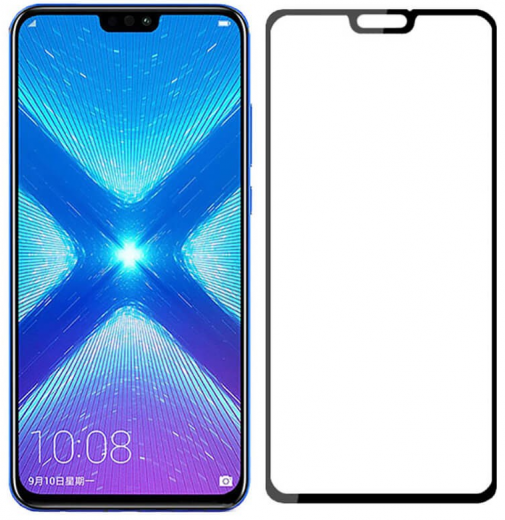 Захисне скло 5D для Huawei Honor 8X Black - зображення 2