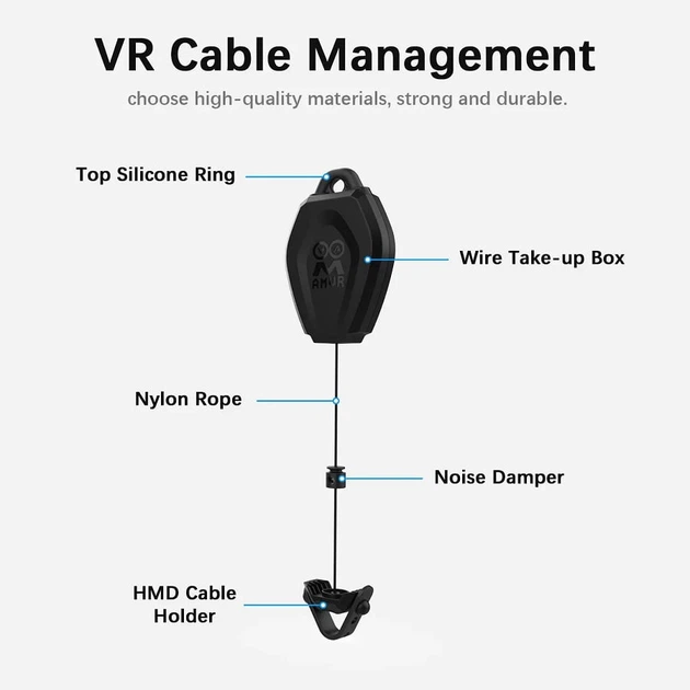 Потолочные крепления AMVR CMS2 для кабеля VR Очков виртуальной реальности - Комплект 6 штук - изображение 7