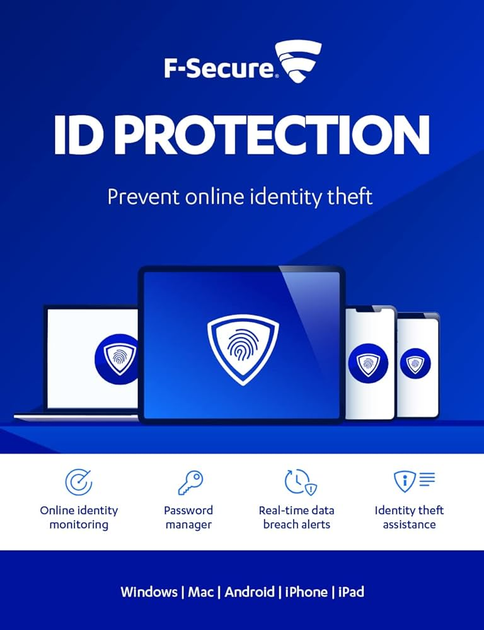 Antywirus F-Secure ID Protection 5 urządzeń 1 rok (FCKRBR1N005E2) - obraz 1