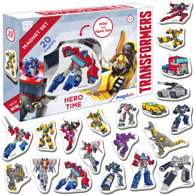 Zestaw magnesów Magdum Transformers Czas bohaterów ME5031-41 20 elementów (4820215154543) - obraz 3