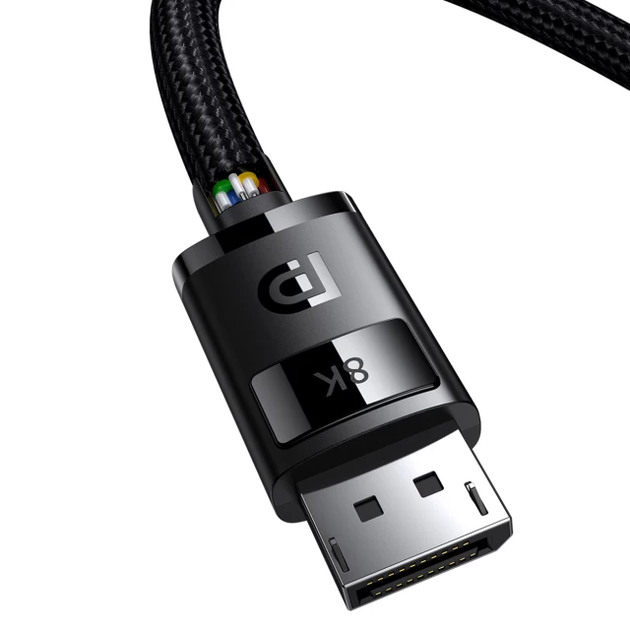 Кабель видео Baseus DisplayPort High Definition Series 8K 60Hz 1м Black (B00633706111-00) - изображение 3