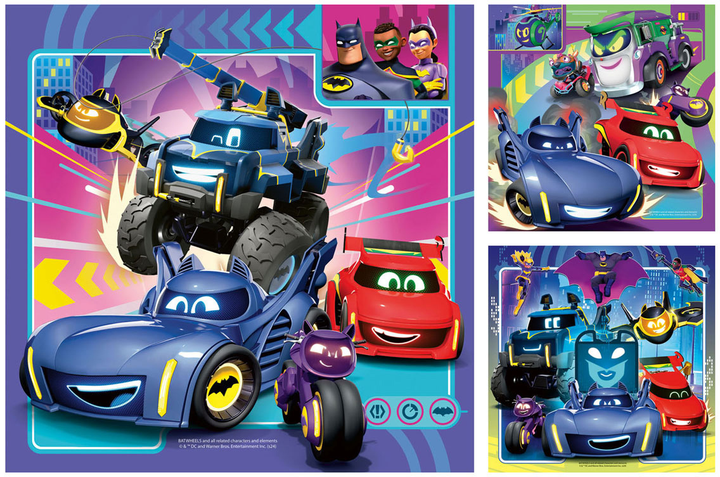 Пазл Ravensburger Batwheels 3 x 49 елементів (4005555010562) - зображення 3