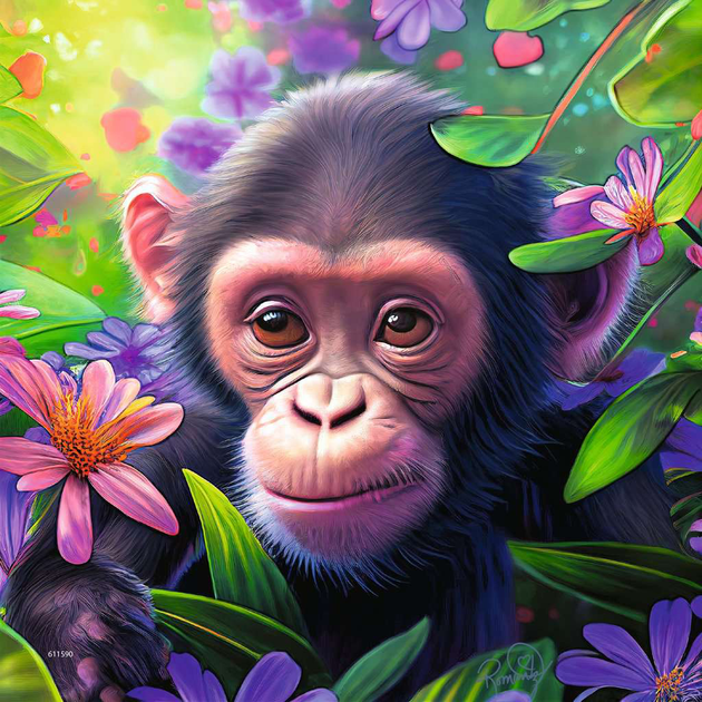 Пазл Ravensburger Jungle Babies 3 x 49 елементів (4005556057351) - зображення 2