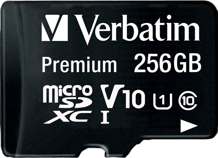 Карта пам'яті Verbatim Micro SDXC 256GB Class 10 + SD Адаптер (0023942440871) - зображення 2