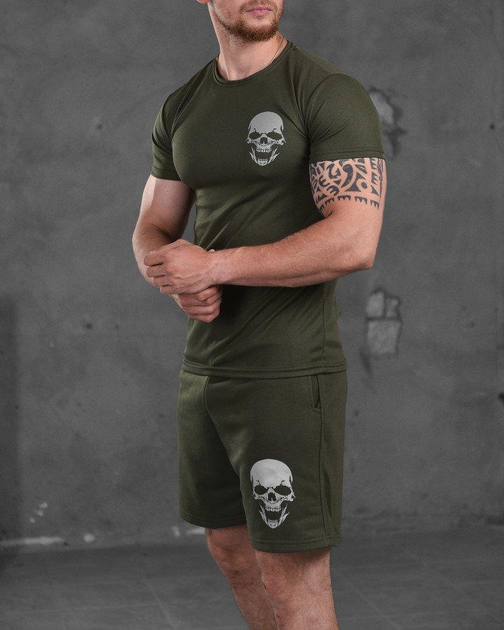 Літній комплект Skull olive ВТ1167 M - зображення 2