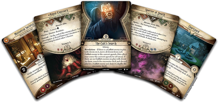 Додаток до настільної гри Asmodee Arkham Horror LCG The Road to Carcosa Campaign Expansion (версія італійська) (0841333117290) - зображення 3