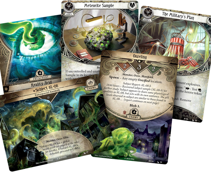 Додаток до настільної гри Asmodee Arkham Horror LCG: The Slime That Ate All Thing (версія італійська) (3558380064282) - зображення 4