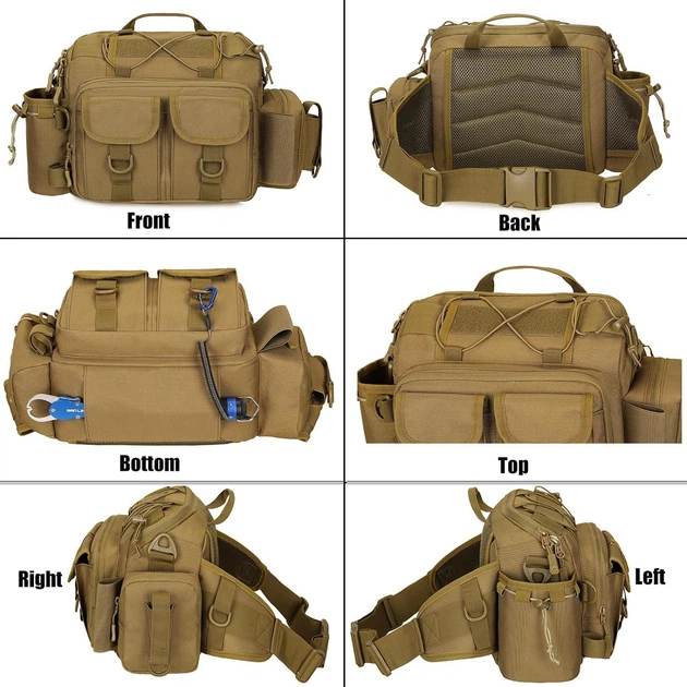 Сумка спінінгіста для ходової риболовлі Protector Plus Y125 coyote - Фото 11 Сумка спінінгіста для ходової риболовлі Protector Plus Y125 coyote - зображення 11