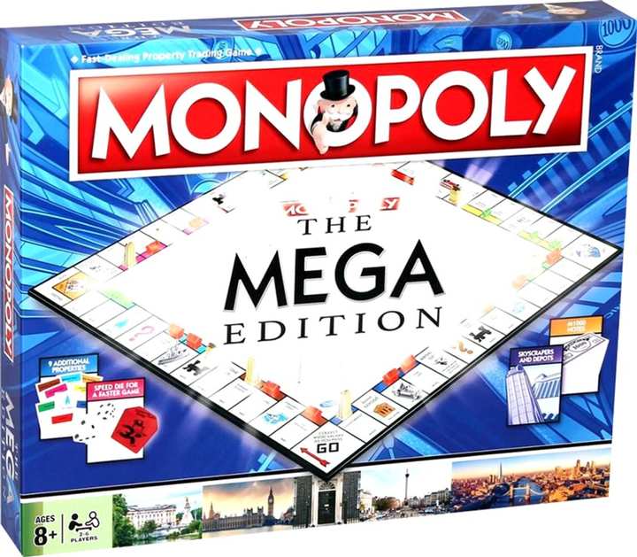 Настільна гра Winning Moves Monopoly Mega Edition (5036905053488) - зображення 1