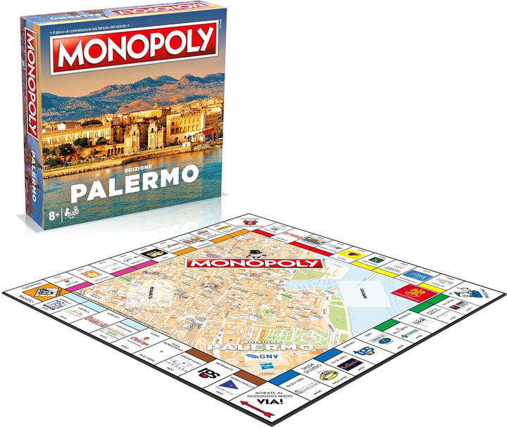 Настільна гра Winning Moves Monopoly Palermo Edition (5036905053785) - зображення 2
