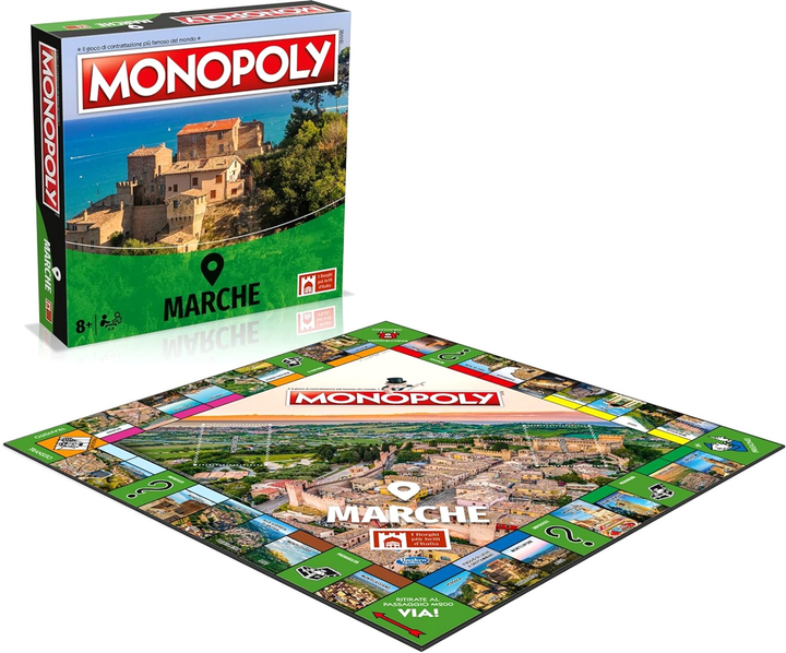 Gra planszowa Winning Moves Monopoly The Most Beautiful Villages In Italy Marche (5036905051125) - obraz 2