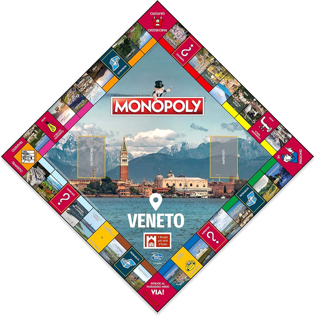 Настільна гра Winning Moves Monopoly The Most Beautiful Villages In Italy Veneto (версія італійська) (5036905051002) - зображення 4