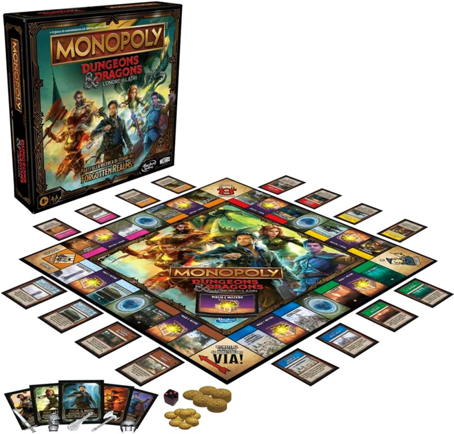 Настільна гра Hasbro Monopoly Dungeons And Dragons Honor Among Thieves (версія італійська) (5010994202071) - зображення 3