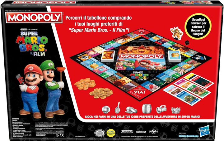 Gra planszowa Hasbro Monopoly Super Mario Movie (wersja włoska) (5010996107848) - obraz 6