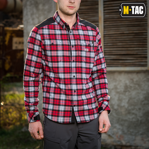 Рубашка M-Tac Redneck Cotton Shirt Red M/R - изображение 2