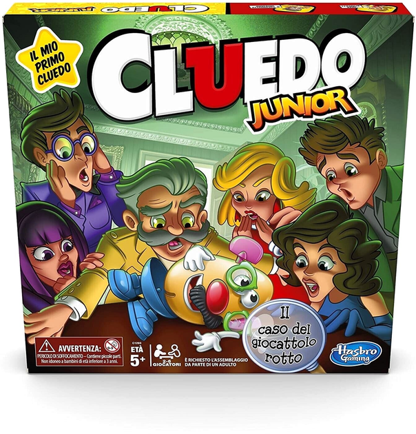 Gra planszowa Hasbro Cluedo Junior Uszkodzone pudełko z zabawkami (5010993665334) - obraz 1