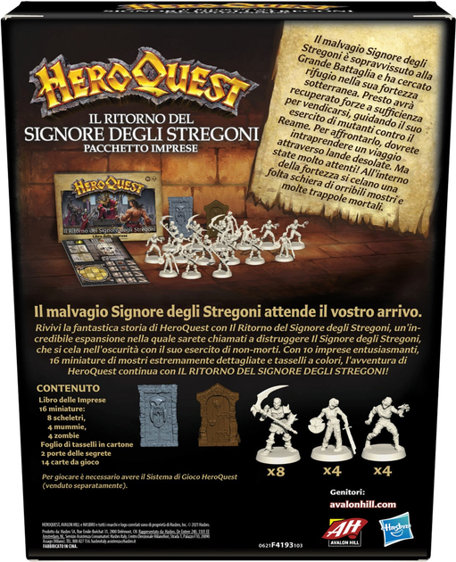 Додаток до настільної гри Hasbro HeroQuest: Повернення Повелителя відьом (5010993938865) - зображення 2