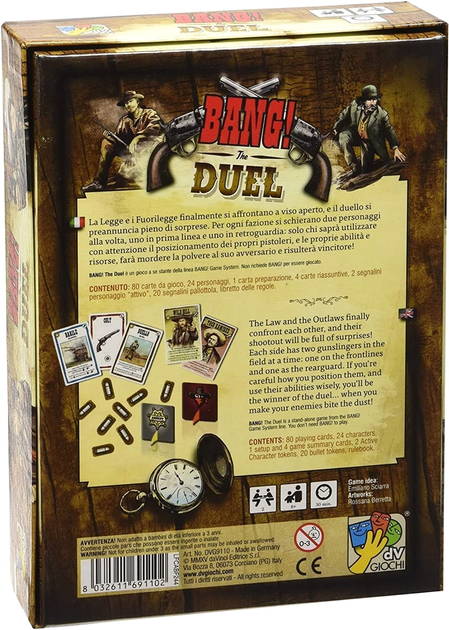 Gra planszowa DV Giochi Bang: The Duel (8032611691102) - obraz 2