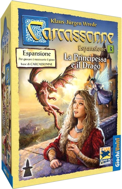 Додаток до настільної гри Giochi Uniti Carcassone: The Princess and The Dragon Expansion 3 (8033772893442) - зображення 1
