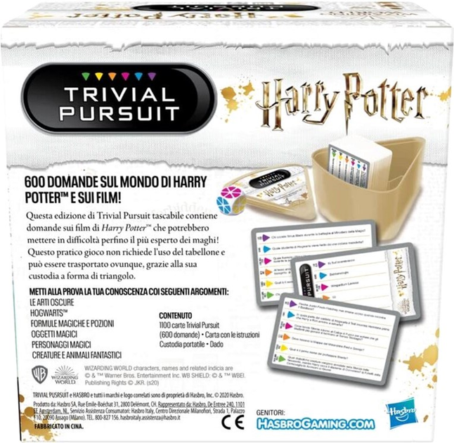 Настільна гра Hasbro Trivial Pursuit Harry Potter (версія італійська) (5010994151645) - зображення 4