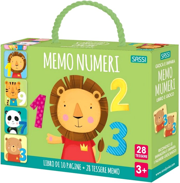 Настільна гра Sassi Play & Learn Memo Numeri (9788830312074) - зображення 1