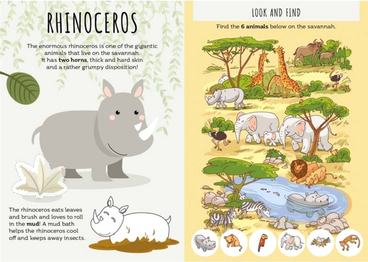 Настільна гра Sassi Junior Card Games The Seven Families The Savannah (версія англійська) (9788830313149) - зображення 4