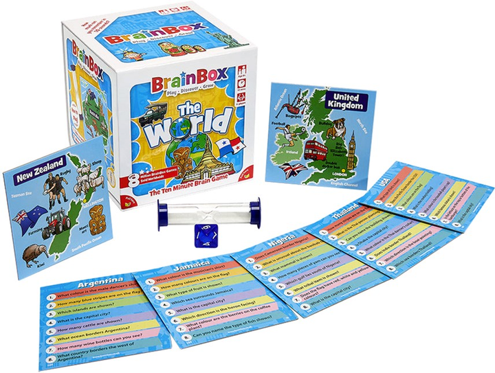 Gra planszowa Asmodee BrainBox The World (50258221390160 - obraz 2