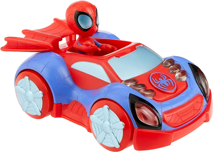 Автомобіль Hasbro Marvel Spidey And His Amazing Friends Glow Tech Web-Crawler з фігуркою (5010994104405) - зображення 2