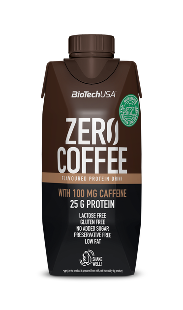 Протеїновий напій BioTech Zero Coffee 330 мл - Фото 1 Протеїновий напій BioTech Zero Coffee 330 мл - зображення 1