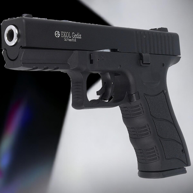 Стартовый шумовой пистолет CORE Ekol Gediz Black + 50 холостых патронов YAS (9 mm) - изображение 2