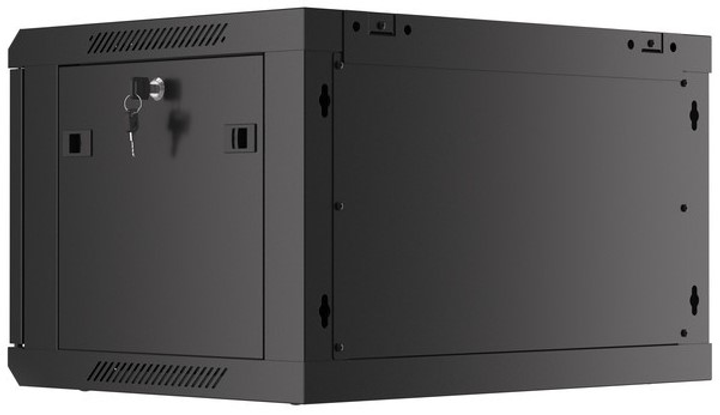 Szafa wisząca serwerowa Lanberg 19" 6U 600x450 Black (WF01-6406-10B) - obraz 3