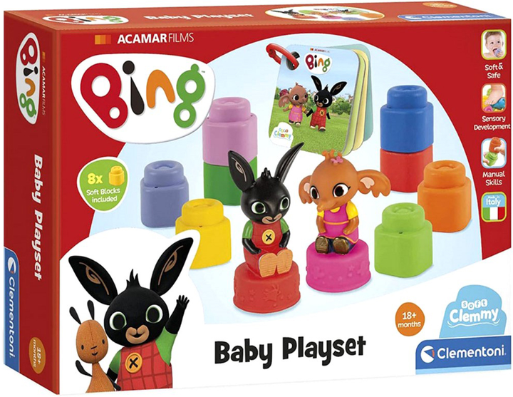 Конструктор Clementoni Baby Clemmy Bing Stacking Blocks 11 деталей (8005125176939) - зображення 1