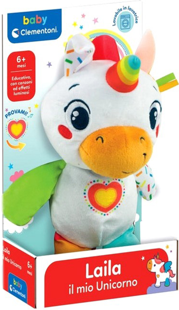 Maskotka Clementoni Baby Unicorn Plush (8005125177721) - obraz 1