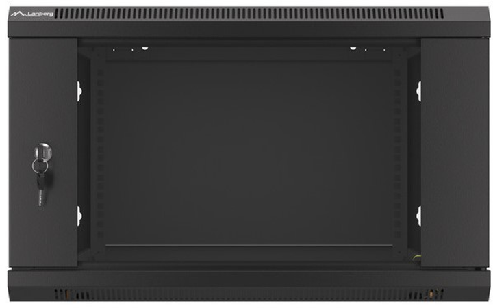 Szafa wisząca serwerowa Lanberg 19" 6U 600x600 Black (WF01-6606-10B) - obraz 3