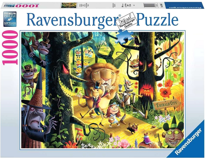 Puzzle Ravensburger Lions Tigers Bears Oh My 69 x 49 cm 1000 elementow (4005556165667) - obraz 1