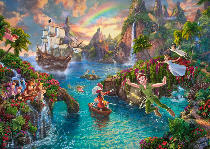 Puzzle Schmidt Disney Thomas Kinkade Peter Pan 69.3 x 49.3 cm 1000 elementów (4001504596354) - obraz 2