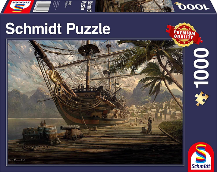 Puzzle Schmidt Ship at Anchor 69.3 x 49.3 cm 1000 elementów (4001504581831) - obraz 1