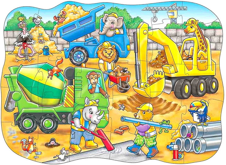 Puzzle Orchard Toys Busy Builders 30 elementów (5011863002693) - obraz 2