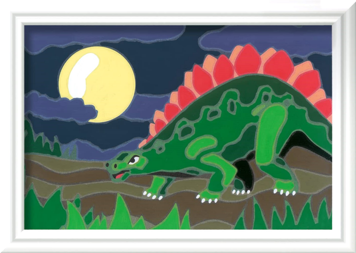 Zestaw do malowania po numerach Ravensburger CreArt Atelier Dinosaurs z akcesoriami (4005556202560) - obraz 8