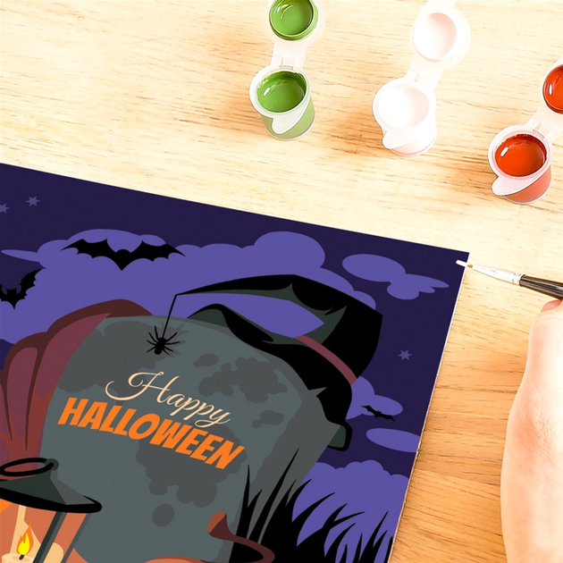 Malowanie po numerach Ravensburger CreArt Halloween Mood 18 x 24 cm (4005556237135) - obraz 2