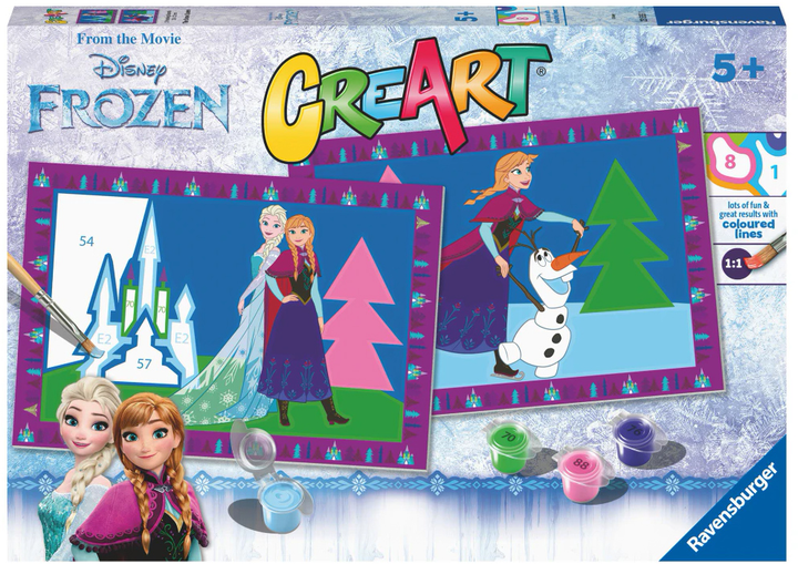 Zestaw do malowania po numerach Ravensburger CreArt Junior Frozen (4005556235551) - obraz 5