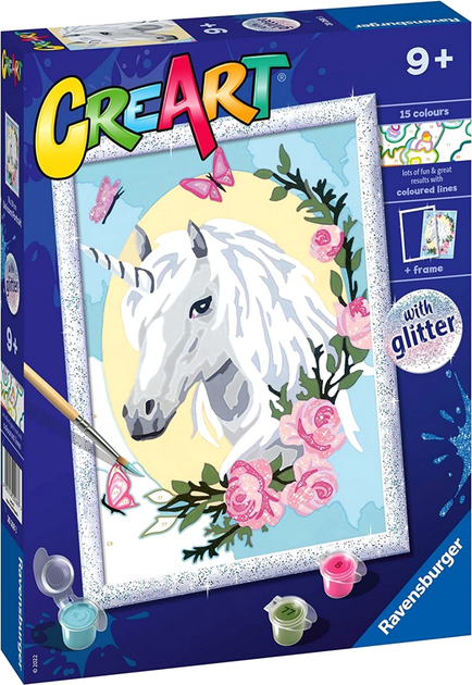 Картина за номерами Ravensburger CreArt Classic Unicorn 18 x 24 см (4005556202683) - зображення 2