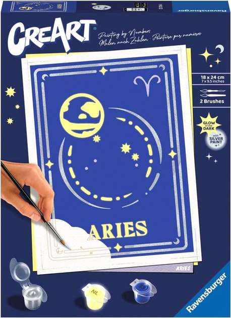 Картина за номерами Ravensburger CreArt Zodiac Sign Aries 18 x 24 см (4005556237364) - зображення 1